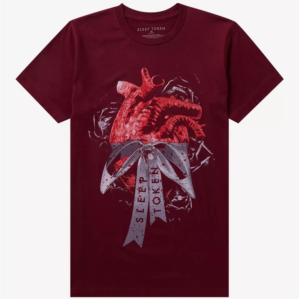 Sleep Token Heart &‎ Bow Boyfriend Fit T-Shirt Hot Topic